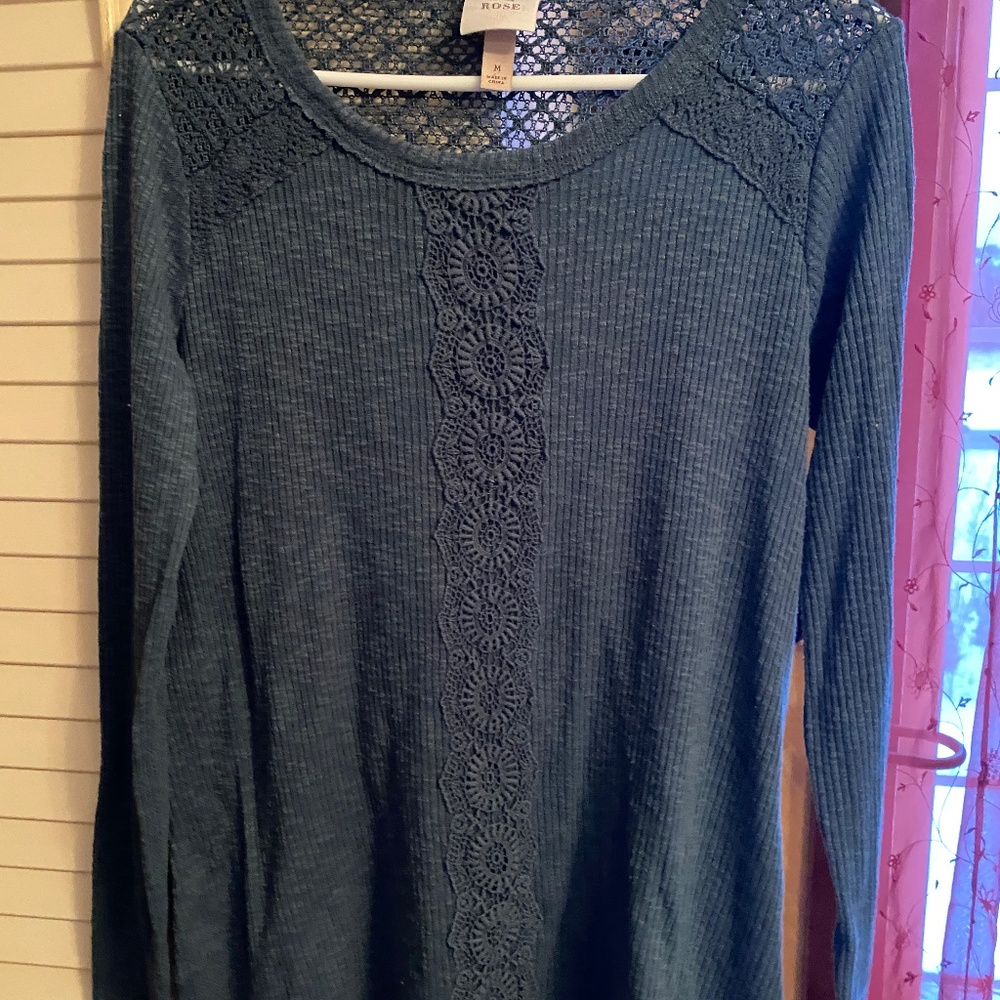 Sage Green Knox Rose Sweater